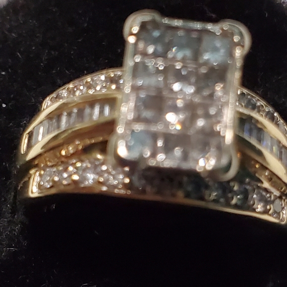 1carat diamond ring 14k, 7.2g - Picture 4 of 17